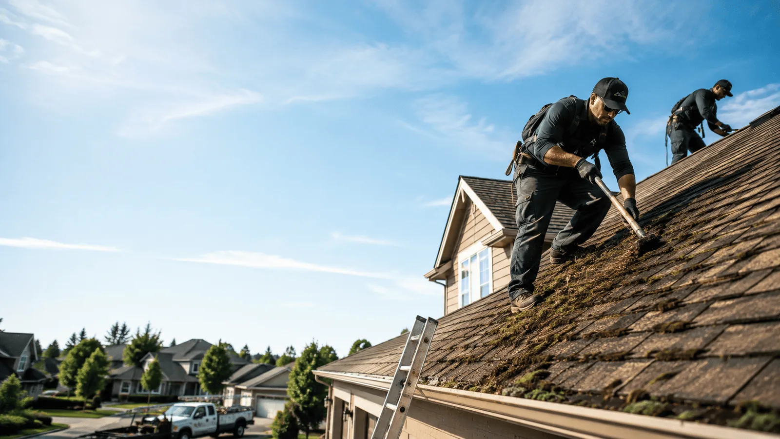 Roof Moss Removal in Plainwell, MI near me